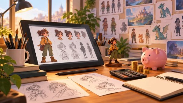 Estimer son salaire en tant que character designer